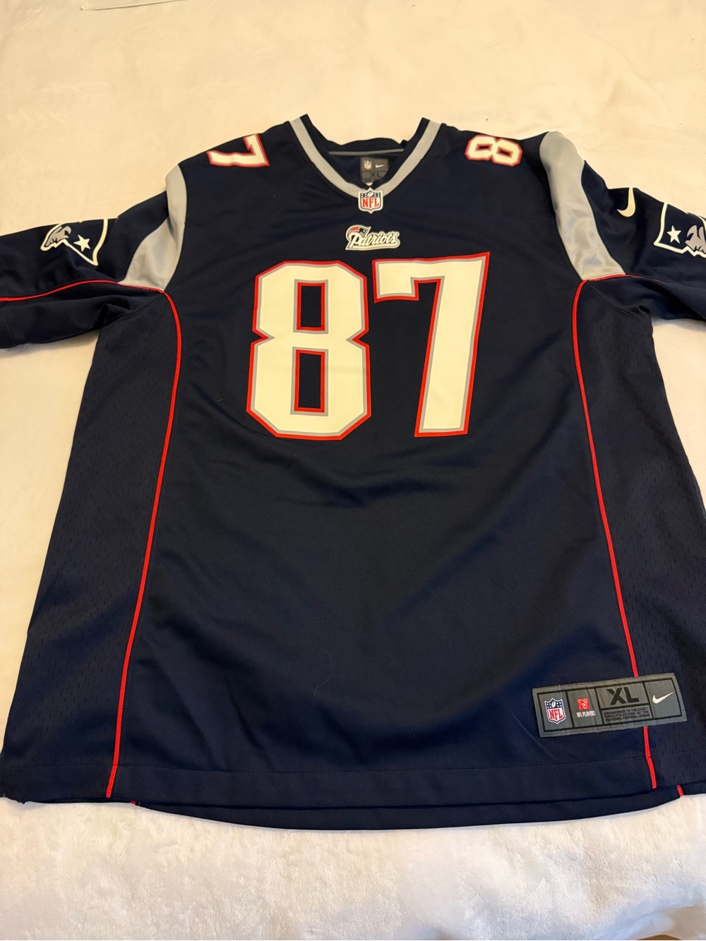 NFL Navy and Red Nike XL Football Jersey